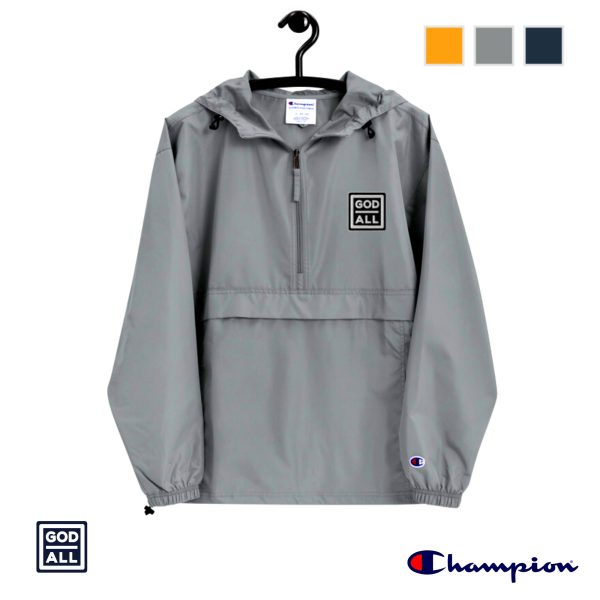 The God Over All x Champion Unisex Windbreaker - Image 5