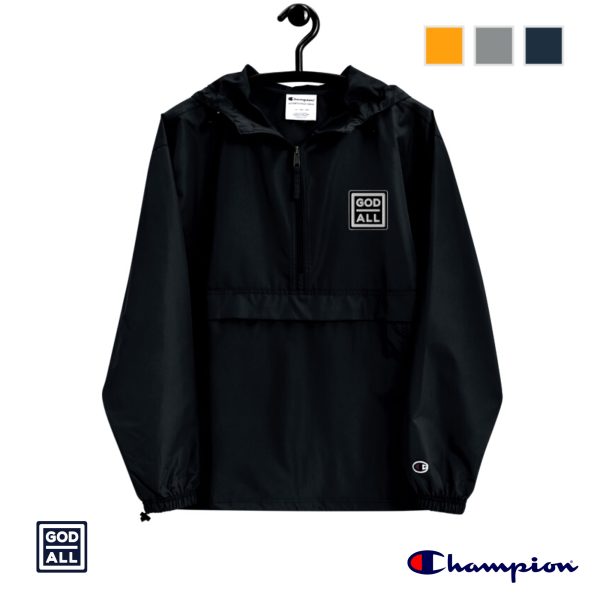 The God Over All x Champion Unisex Windbreaker - Image 4