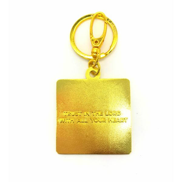 Golden Faith Keyring Engraved Gift Set - Image 3