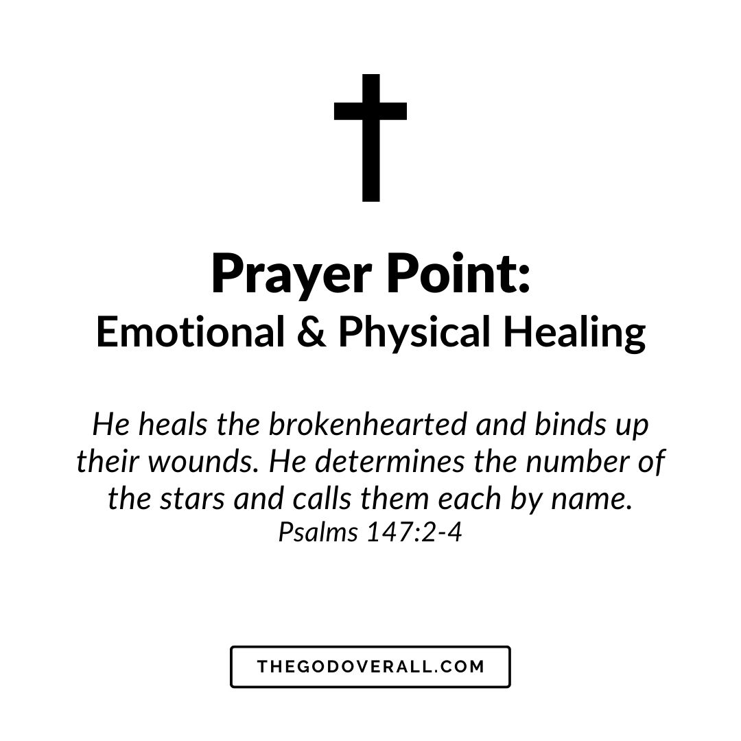 147 vs 2-4 Prayer Points For Emotional & Physical Healing