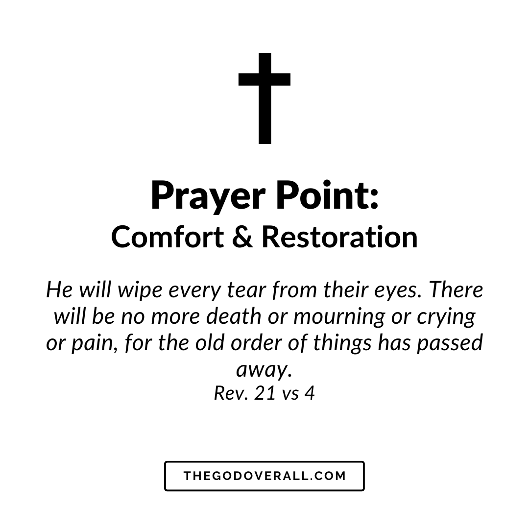 Revelation 21 vs 4 Prayer Points For Comfort & Restoration