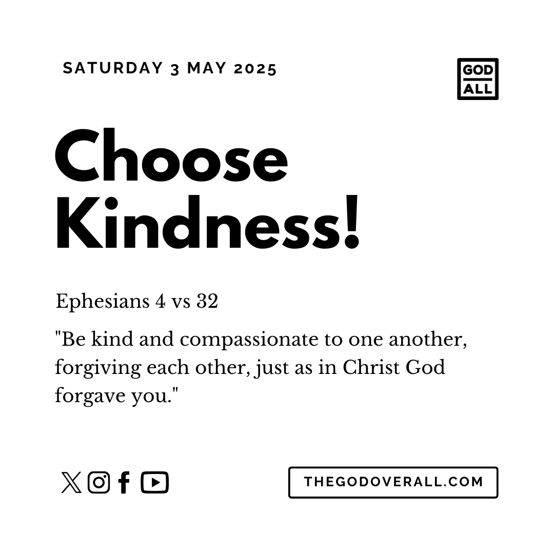Daily Bible Verse Ephesians 4 vs 32 – Saturday 3rd May 2025 Encouragement For Christians