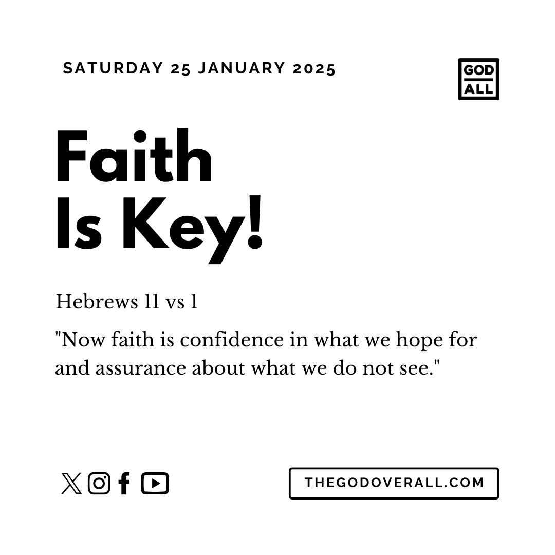 Daily Bible Verse Hebrews 11 vs 1 – Saturday 25th January 2025 Encouragement For Christians