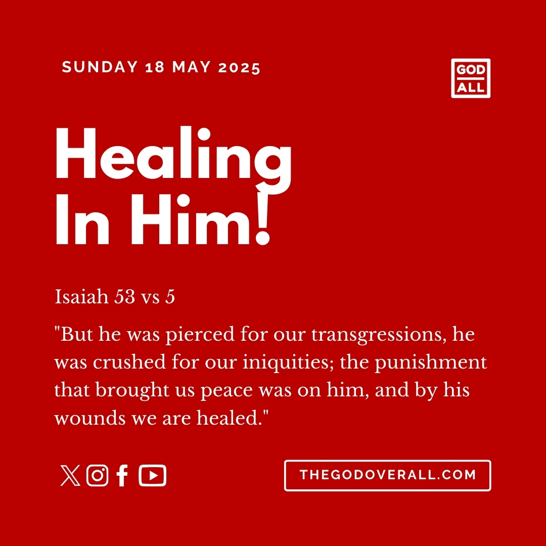 Daily Bible Verse Isaiah 53 vs 5 – Sunday 18th May 2025 Encouragement For Christians