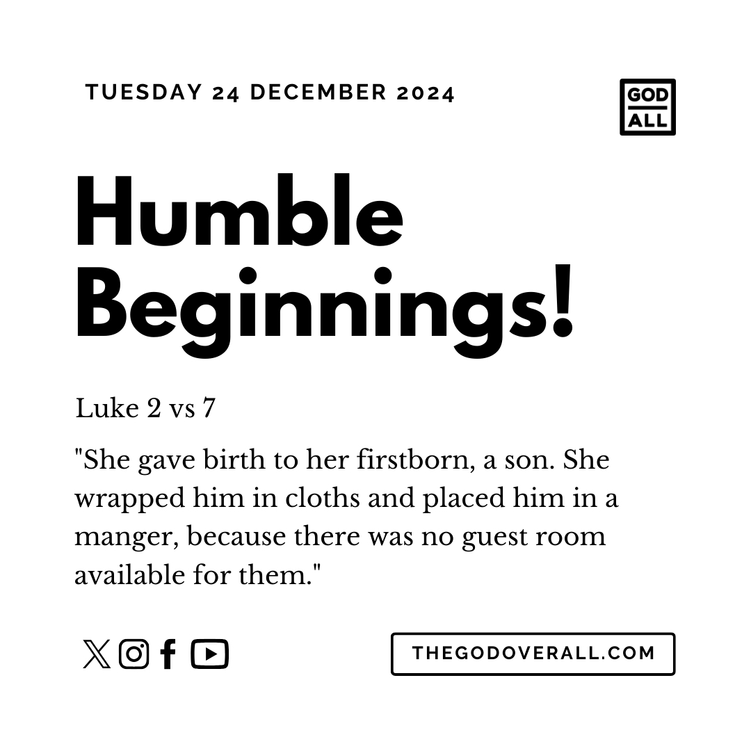 Daily Bible Verse Luke 2 vs 7 – Tuesday 24th December 2024 Encouragement For Christians