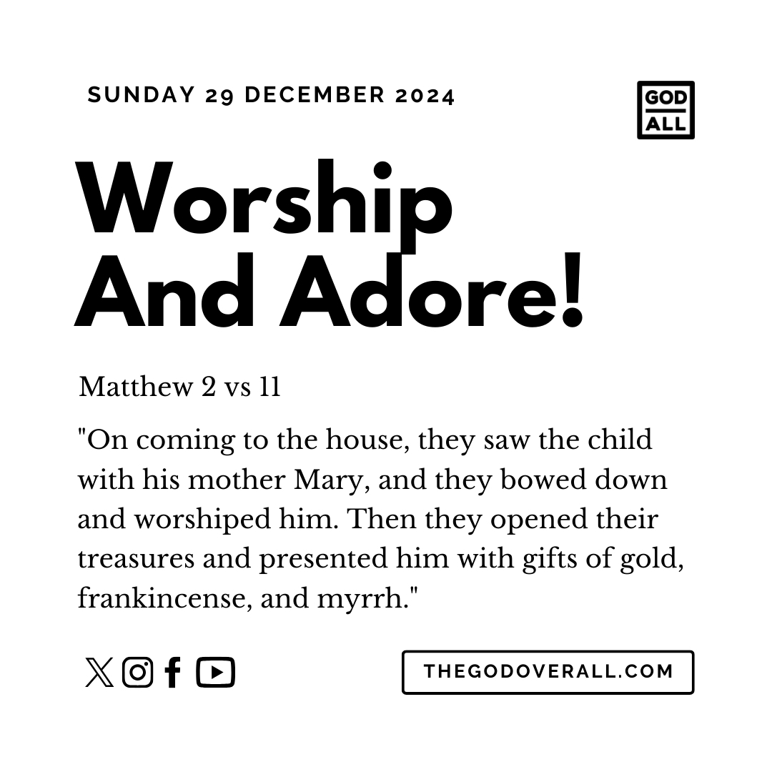 Daily Bible Verse Matthew 2 vs 11 – Sunday 29th December 2024 Encouragement For Christians